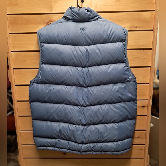 Mountain Hardwear Quilted Blue Goose Down Full Zip Vest Size XL - Picture 7 of 9